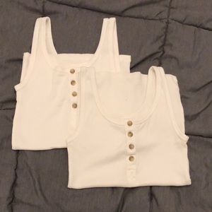 NWT AE henley tanks. XXS Womens